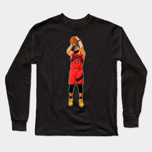 Fred Vanvleet #23 Shoots Long Sleeve T-Shirt